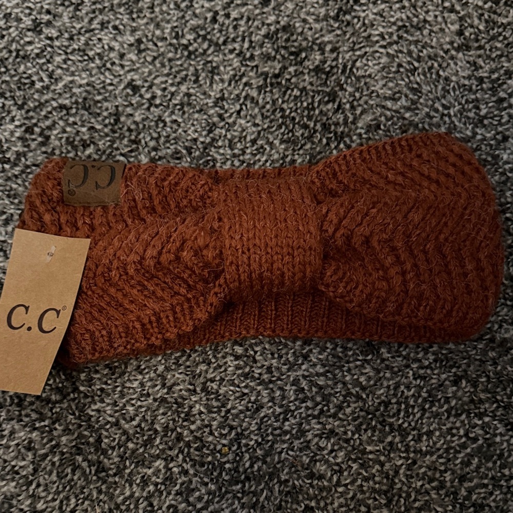 C.C Warm orange Knit Headband